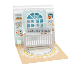 Treasures 3D Pop - Up Greeting Card Baby Crib - Eva Essentials