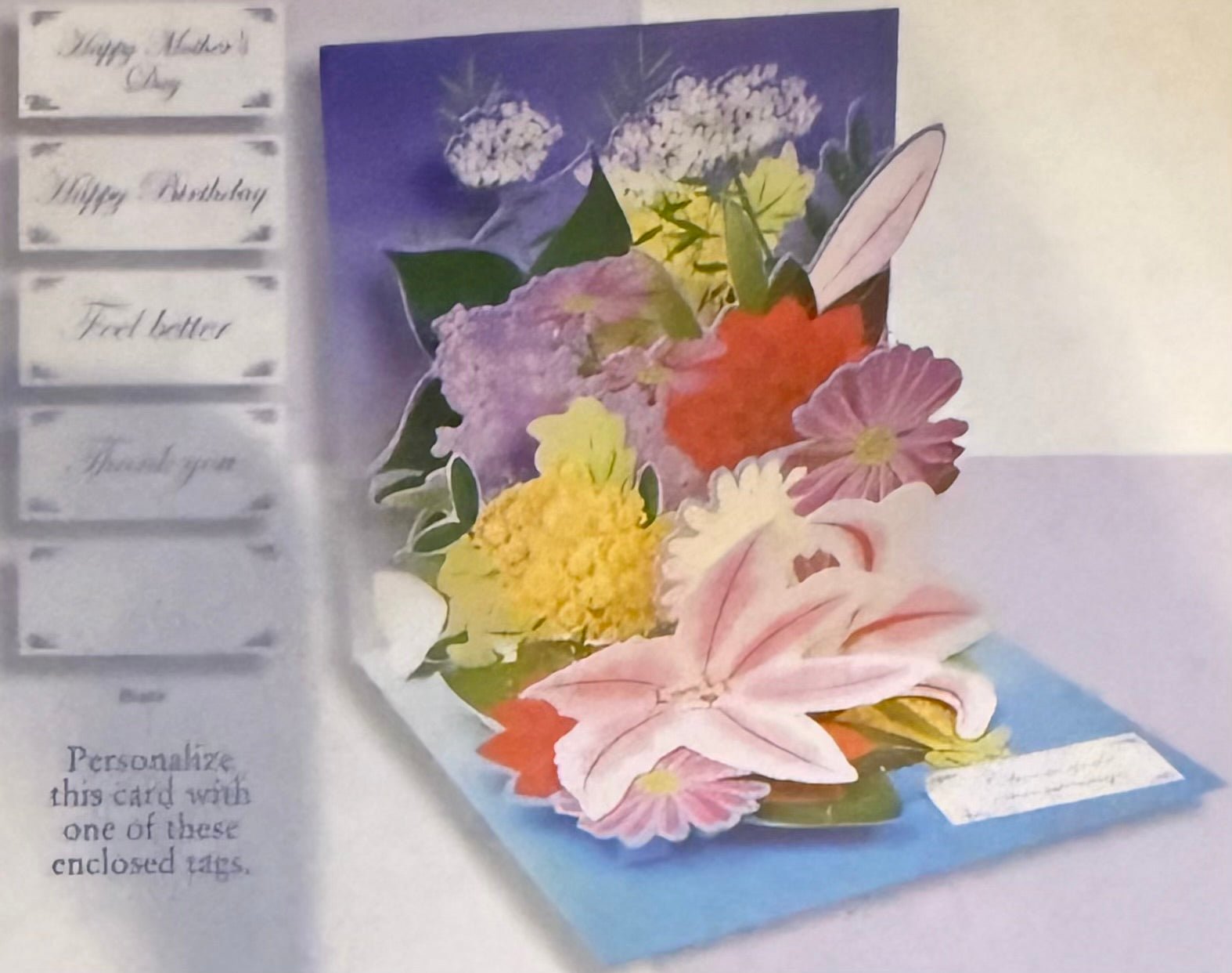 Treasures 3D Pop - Up Greeting Card Mxed Bouquet - Eva Essentials