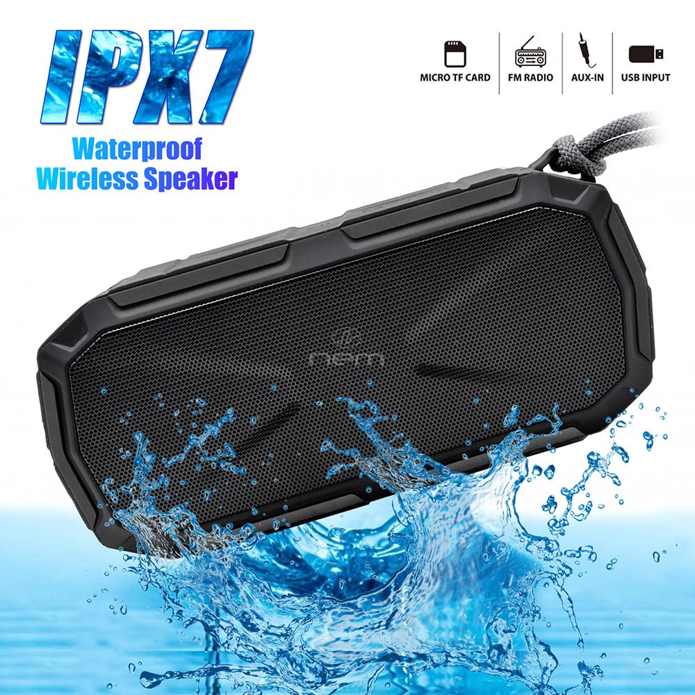 Water Resistant Bluetooth Speaker Enhanced Bass - Eva Essentials