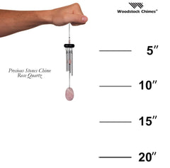Woodstock Precious Stones Chime - Rose Quartz - Eva Essentials