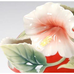 Franz Collection Island Beauty Hibiscus Design Sculptured Porcelain Creamer FZ00979 - BBL & Co.