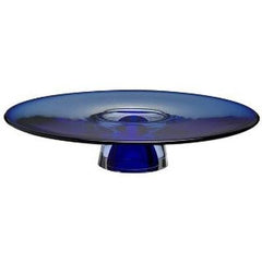 A Kosta Boda Zoom cake plate by Goran Warff Signed - Eva Essentials