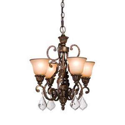 Artcraft Lighting AC1827 Florence 5 - Lite Mini Chandelier, Rich Bronze - Eva Essentials