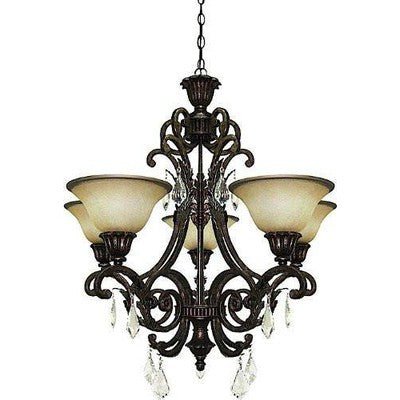 Artcraft Lighting AC1827 Florence 5 - Lite Mini Chandelier, Rich Bronze - Eva Essentials