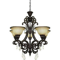 Artcraft Lighting AC1827 Florence 5 - Lite Mini Chandelier, Rich Bronze - Eva Essentials