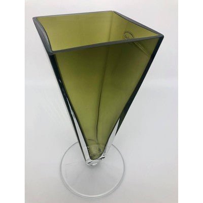 Badash Crystal Olive Vase Signed - Eva Essentials