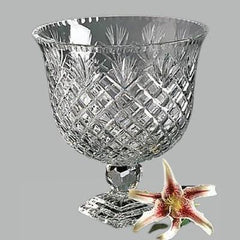 Badash Lead Crystal TA429 Clear Oxford Round Centerpiece - Eva Essentials