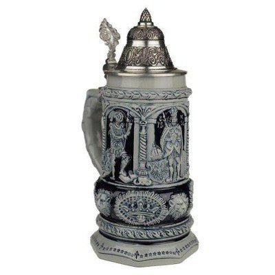 Beer Steins By King - Thewalt 1893 Stein Of Kings Relief German Stein (Be&er Mug) - Eva Essentials