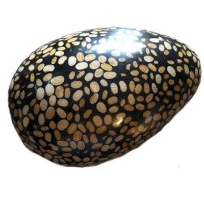 Black and Earth Colors Sculpture Ball - Eva Essentials