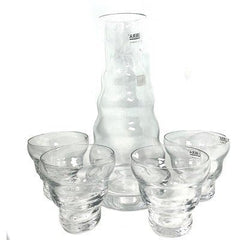 Bohemian Crystal Decanter Libera Aspetto Set of 5 - Eva Essentials