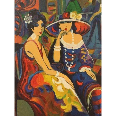Canvas Oil Painting Ladies Afternoon Tea 24"x36" - Eva Essentials