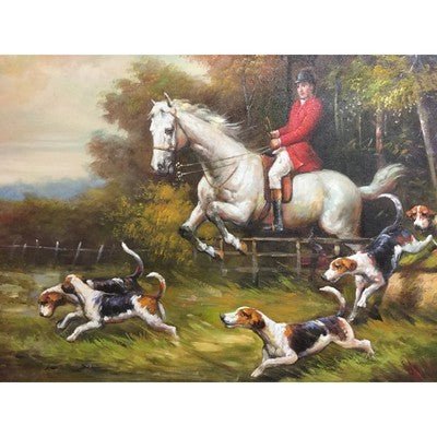 Canvas Oil Painting The Hunt 24" x 36" - Eva Essentials