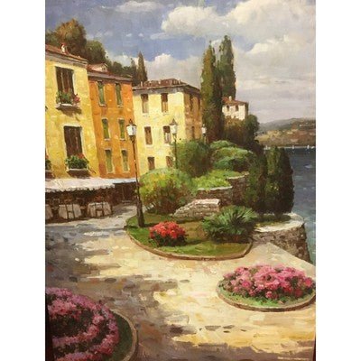 Canvas Oil Painting The Mediterranean 30" x 40" - Eva Essentials