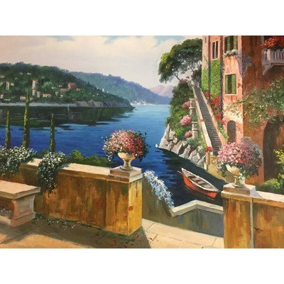 Canvas Oil Painting Tuscany Bliss 24" x 30" - Eva Essentials