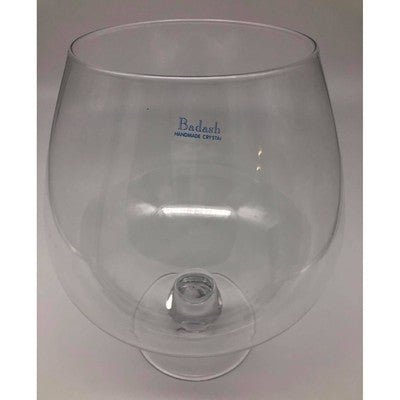 Clear Large Tabletop Vase Handmade Crystal - Eva Essentials