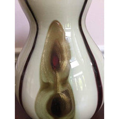 Dale Tiffany Favrile Avant Garde Tall Hour Glass Art Glass Vase - Eva Essentials