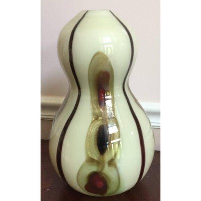 Dale Tiffany Favrile Avant Garde Tall Hour Glass Art Glass Vase - Eva Essentials