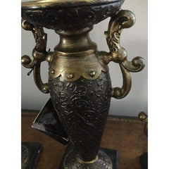 Dale Tiffany PC500171 Brown & Gold Candle Holder - Eva Essentials