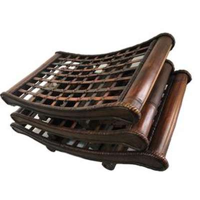 Decorative Faux Wood Curved Tray Set of 3 - Eva Essentials