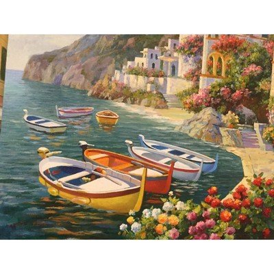 Docked Boats and Flowers - Eva Essentials