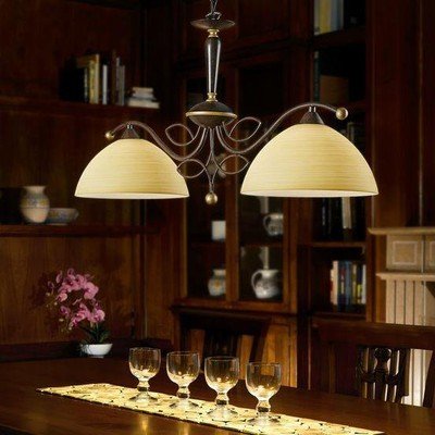 Eglo 89134A Beluga 2 Light Island Light in Antique Brown 89134A - Eva Essentials