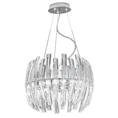 Eglo 89205A Drifter Chandelier Hanging Light, Chrome - Eva Essentials