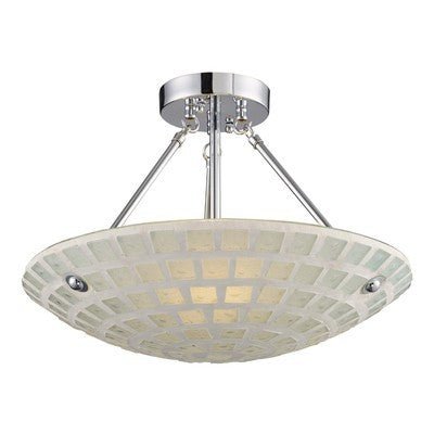 Elk 1322/3WHM 3 - Light Semi - Flush In White - Eva Essentials