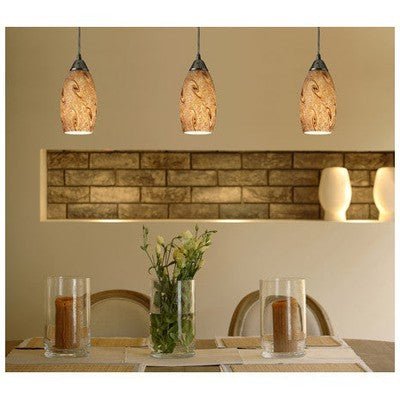 Elk 20001/1MG Galaxy 1 - Light Pendant In Misty Lavender and Satin Nickel Finish - Eva Essentials