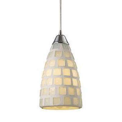 Elk Lighting ELK - 1321 - 3L - WHM FUSED GLASS MOSAIC 3 - Light Island Pendant - Eva Essentials