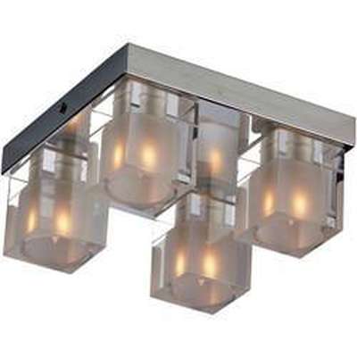 ET2 Lighting E22038 - 18 4 Light Blocs Flush Mount Ceiling Light - Eva Essentials