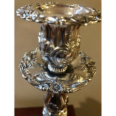 Extra Tall Silver Plated Shabbat Candlestick Holders - Eva Essentials