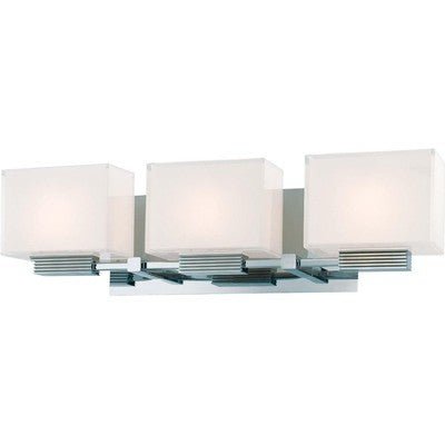 George Kovacs P5213 - 077 Cubism 3 Light Bath Bar Vanity Fixture - Eva Essentials