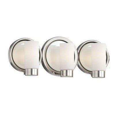George Kovacs P5863 - 613 Next Port 3 Light Bathroom in Polished Nickel - Eva Essentials