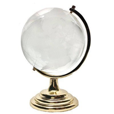 Glass Globus Ball on a Gold Plated Stand - Eva Essentials