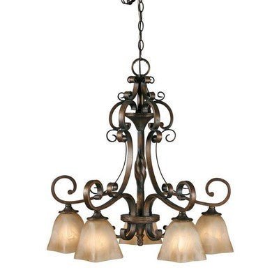 Golden 3890 - D5 GB Golden Lighting - 3890 - D5 GB - 5 Light Nook Chandelier - Eva Essentials