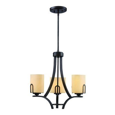Golden 9363 - M3 GMT176 Presilla 3 Light Mini Chandelier in Gunmetal Bronze with Opal Glass - Eva Essentials