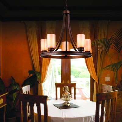 Golden Lighting 1051 - 5 SBZ Hidalgo 5 Light Chandelier, Sovereign Bronze Finish - Eva Essentials