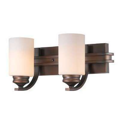Golden Lighting 1051 - BA2 SBZ Hidalgo 2 Light Vanity, Sovereign Bronze Finish - Eva Essentials