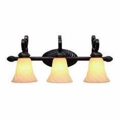 Golden Lighting 8106 - BA3 CDB Torbellino Three Light Vanity, Cordoban Bronze Finish - Eva Essentials