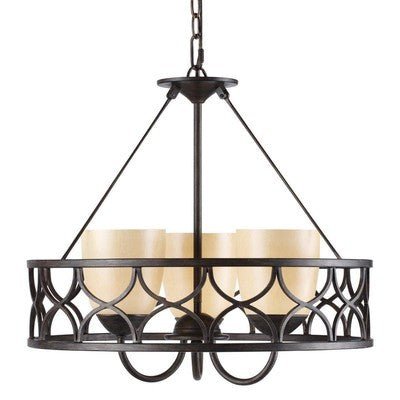 Golden Lighting Cercado 3 Light Mini Chandelier in Corsini Bronze 9018 - 3P - COB - Eva Essentials