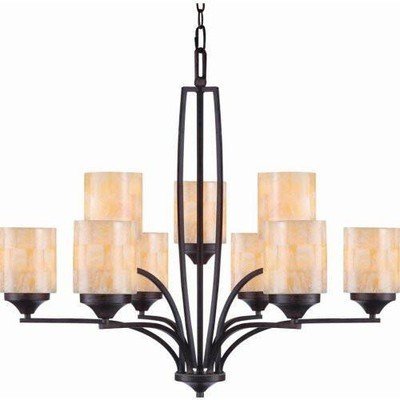 Golden Lighting GOL - 1220 - 9 - RT Empyreal 9 Light Chandelier - Eva Essentials