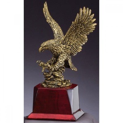Great American Resin Eagle Statue on Rosewood Base - Eva Essentials