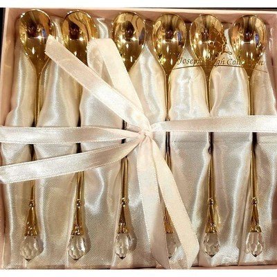 Joseph Sedgh Collection 6 Dessert Spoons - Clear Crystal - Eva Essentials
