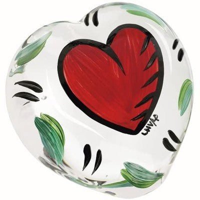 Kosta Boda Art Glass Hearts Paperweight Sculpture Ulrica Hydman Vallien 7090520 - Eva Essentials