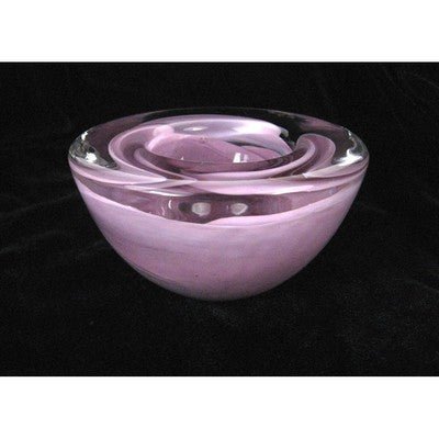 Kosta Boda Crystal Pink Votive Tea Light Candle Holder - Eva Essentials