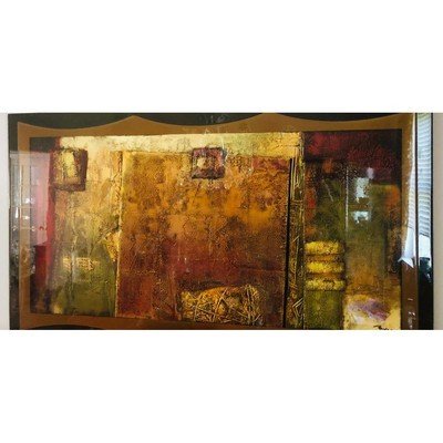 Lacquered Wall Decor Abstract Earth Colors - Eva Essentials
