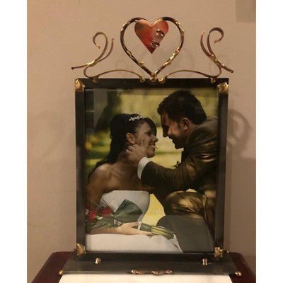 LARGE LOVE WEDDING FRAME WITH SHARDS BY GARY ROSENTHAL - Eva Essentials