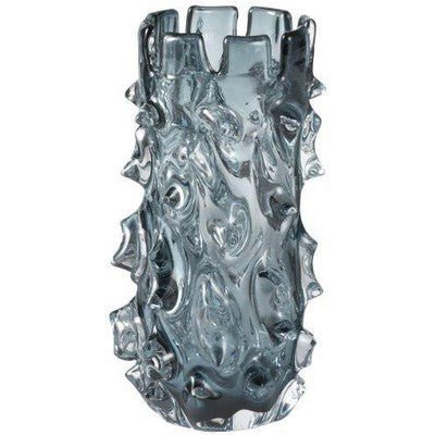 Lazy Susan Thorn Glass Hurricane Vase, Clear - Eva Essentials
