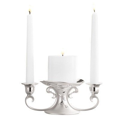 Lenox Opal Innocence Unity Candleholder Open Box - Eva Essentials