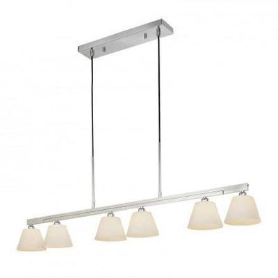 Minka George Kovacs Six Light Nickel Island Light P8126 - 1 - 084 - Eva Essentials